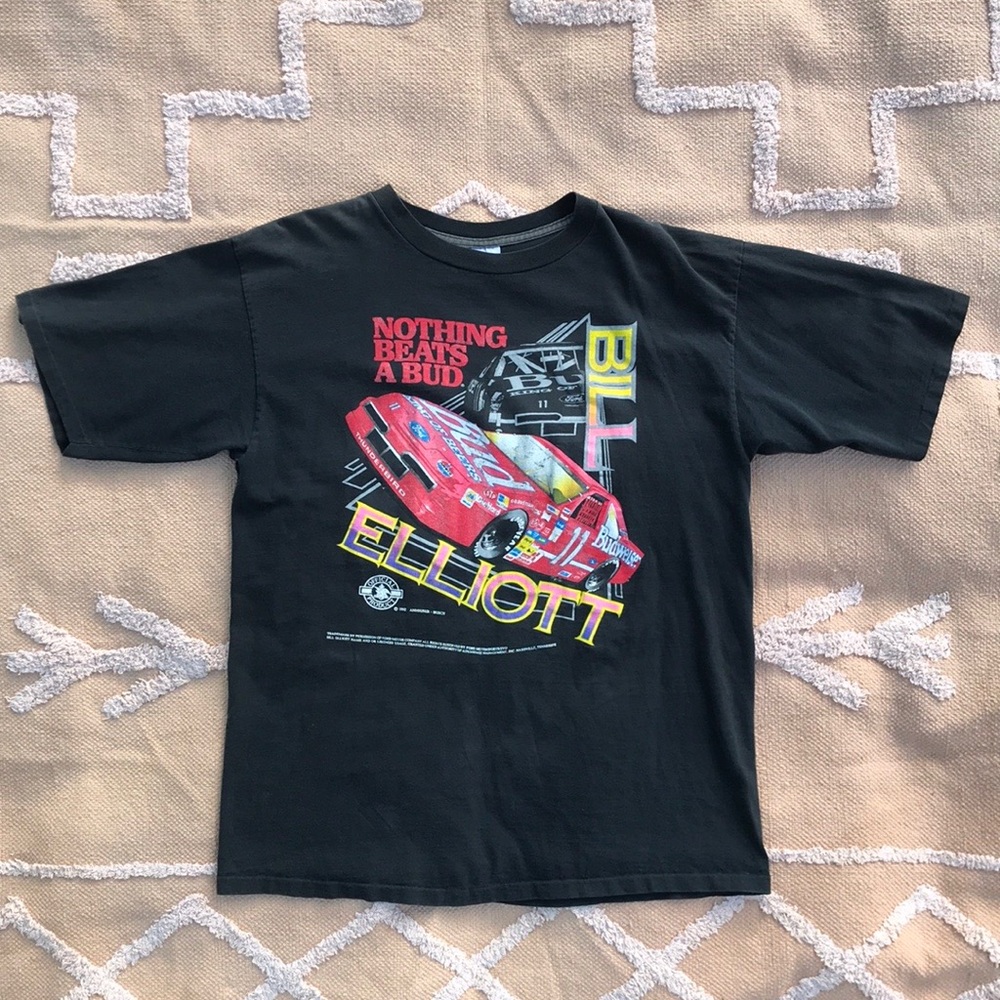 1990s Bill Elliott Nothing Beats a Bud Nascar Tee